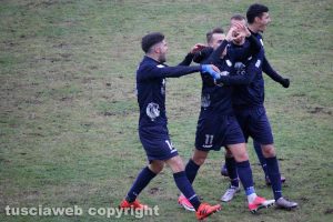 Sport - Calcio - Viterbese - Vandeputte esulta dopo l'1-0 all'Olbia