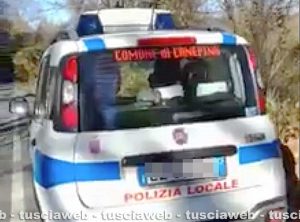 Canepina - "Bacchetta" la polizia locale - Il video pubblicato su Facebook