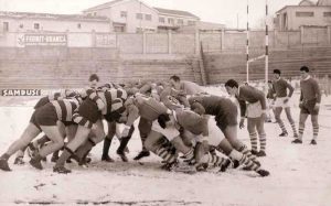 Uno scatto del calendario degli Old rugby 