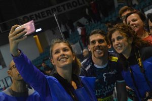 Viterbo - Associazione Click - Selfie con il campione durante una lezione di sports photography