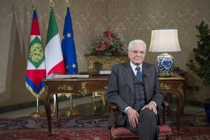 Il presidente della repubblica Sergio Mattarella