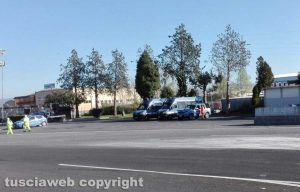 Orte - I lavoratori della Pavimental bloccano il casello