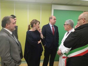 Civita Castellana - Nicola Zingaretti all'ospedale Andosilla