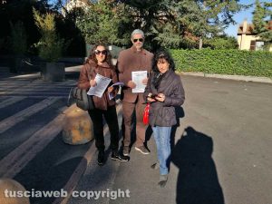 Viterbo - Elvira Fatiganti (Uil), Aldo Pascucci (Cisl), Donatella Ayala (Cgil)
