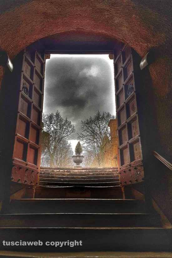 Castel Sant'Elia - La scalinata del santuario di Santissima Maria ad Rupes