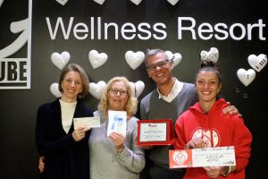 Sport - Il GCube FitnessClub dona 1800 euro ad Admo Viterbo