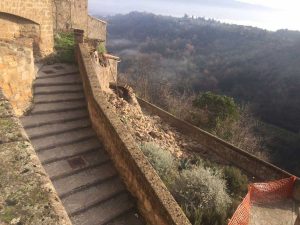 Civitella D'Agliano - Il crollo nel centro storico