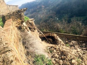 Civitella D'Agliano - Il crollo nel centro storico
