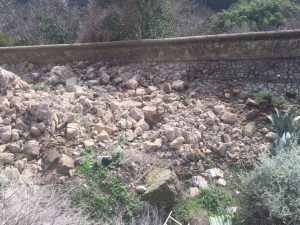 Civitella D'Agliano - Il crollo nel centro storico