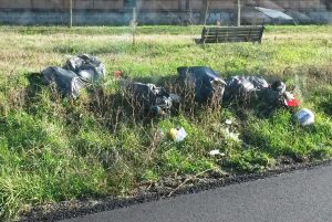 Viterbo - Rifiuti in strada Capretta