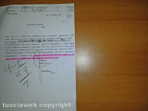 Viterbo - I documenti dei fascisti riguardanti gli ebrei viterbesi trovati in archivio da Sguario