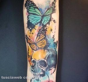 Un'opera del tatuatore Nicola Burratti