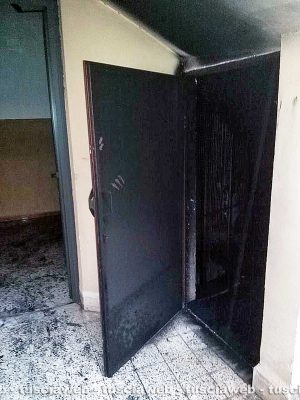 Viterbo – Via della Caserma – Il palazzo dopo l'incendio