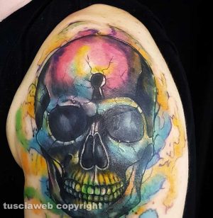 Un'opera del tatuatore Nicola Burratti