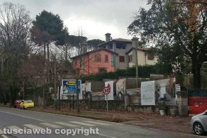 Viterbo - Il cantiere su viale Fiume