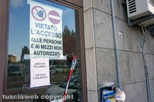 Viterbo - I lavori in via della caserma