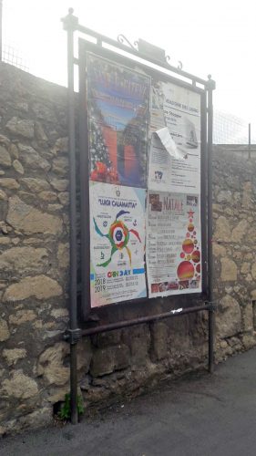 Tarquinia - Le bacheche per le pubbliche affissioni