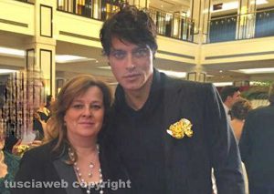 Berlino - Ristorante Malatesta - Antonella Montesi con Gabriel Garko
