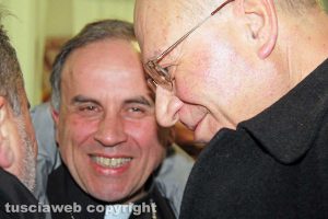 I vescovi Lino Fumagalli e Domenico Pompili all'inaugurazione di Confcommercio Lazio Nord