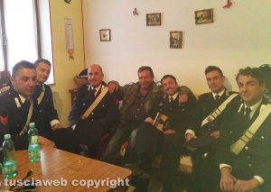 Set del Principe libero - Mario Rosati con Ciro Esposito e gli altri "militari" della compagnia di Tempio Pausania