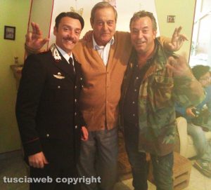 Set del Principe libero - da sinistra: Ciro Esposito, Ennio Fantastichini e Mario Rosati