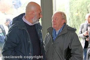 Sergio Pirozzi con il sindaco di Soriano nel Cimino Fabio Menicacci
