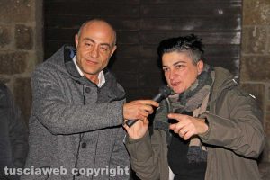 Andrea Baffo con la "Befana"