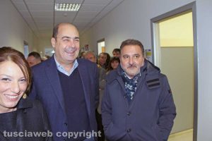 Viterbo - Daniela Donetti , Nicola Zingaretti ed Enrico Panunzi al consultorio della Cittadella della salute
