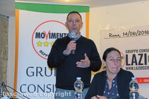 Viterbo - Gianluca De Dominicis (M5s) e Gaia Pernarella