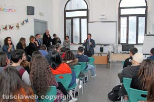 Viterbo - Francesco Bigiotti all'istituto Paolo Savi