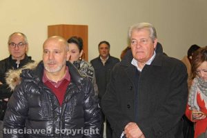 A destra il sindaco d'Acquapendente Ghinassi