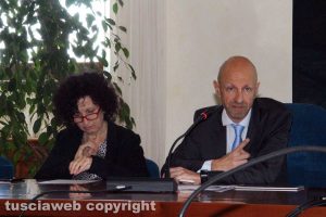 Il rettore Alessandro Ruggieri e la prorettrice Anna Maria Fausto