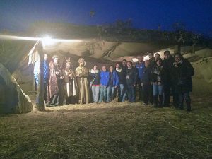 Tarquinia - Presepe vivente - La delegazione maltese con i volontari