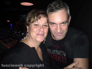 Berlino - Ristorante Malatesta - Antonella Montesi con lo scrittore russo Vladimir Kaminer