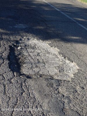Le buche sulla Cassia nel tratto da Bolsena a Montefiascone 