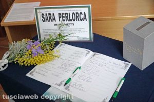 Viterbo - Il funerale di Sara Perlorca