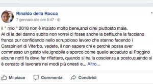 Maxi rogo del Poggino - Lo sfogo dell'imprenditore Rinaldo Della Rocca su facebook