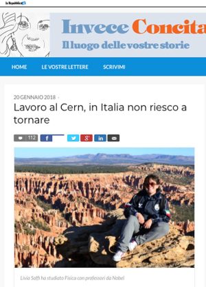 La storia di Livia Soffi su Repubblica