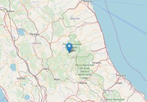 Norcia - La scossa di terremoto di magnitudo 2,5 delle 19,49 del 29 gennaio 2018