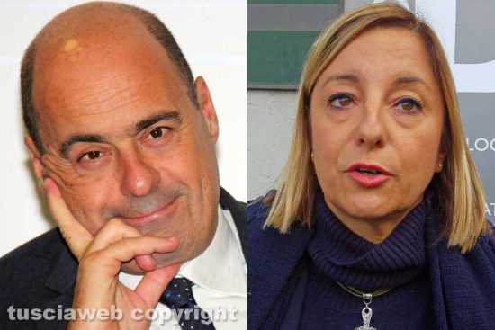 Nicola Zingaretti e Roberta Lombardi
