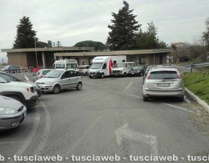 Viterbo - Il parcheggio a Belcolle