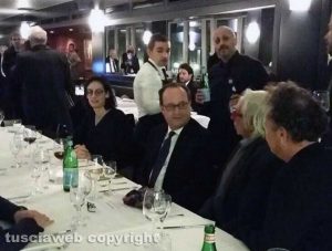 Berlino - Ristorante Malatesta - François Hollande a tavola