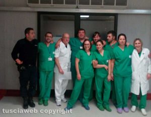 Viterbo - Lo staff del pronto soccorso al lavoro la notte di Capodanno