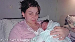 Viterbo - Valeria Pighini e il piccolo Nathan, secondo nato del 2018