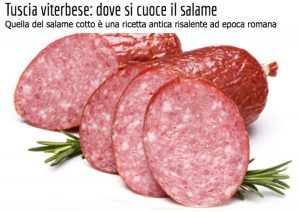 Il salame cotto della Tuscia su Turismo.it