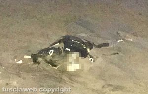Sabaudia - Lo scheletro ritrovato sulla spiaggia