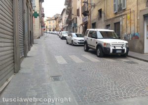 Viterbo - Via Cairoli, lavori finiti