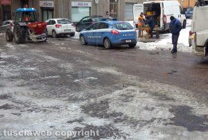 Viterbo - Porta Romana - Il passaggio dello spargisale
