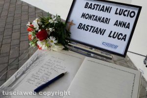 Viterbo - I funerali della famiglia Bastiani