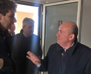 Il capo del corpo dei vigili del fuoco Gioacchino Giomi in visita a Viterbo